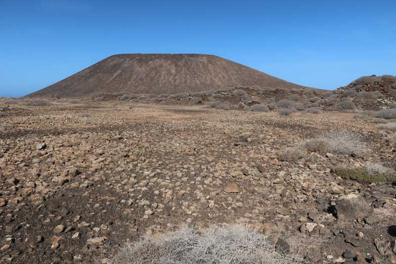 Caldera Mountain in Lobos Island Fuerteventura