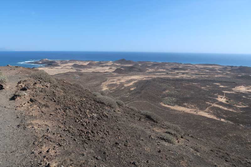 Pointview in Lobos Islet Fuerteventura