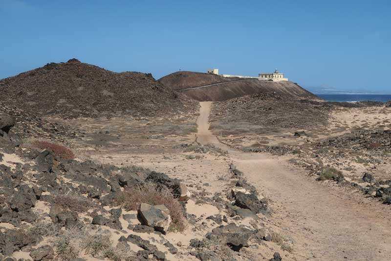 Punta Martino Lighthouse in Lobos Island in Fuerteventura