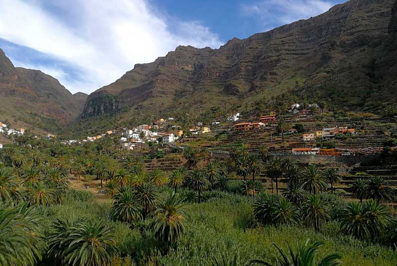 Valle Gran Rey Town in La Gomera